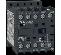 Schneider Electric, TeSys K contactor - 3P - AC-3 <= 440 V 12 A - 1 NC aux. - 24 V DC coil, LP1K1201BD