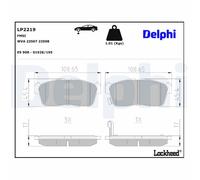 LP2219 BRAKE PAD SET, DISC BRAKE FITS FOR NISSAN PIXO 1.0