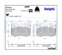 LP2235 BRAKE PAD SET, DISC BRAKE FITS MINI MINI JOHN COOPER WORKS
