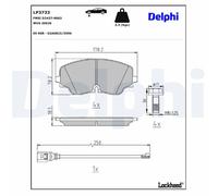 LP3733 BRAKE PAD SET, DISC BRAKE FITS AUDI A3 LIMOUSINE S3 TFSI QUATTRO