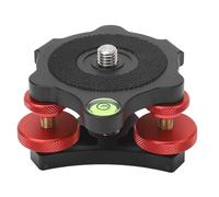 LP64 Camera Photography Tripod Leveler Tri Wheel Leveling Base Tripod Head Leveling Base Camera Leveler for Macro Panoramic Photography Camera Leveler Tripod Leveling Base Camera