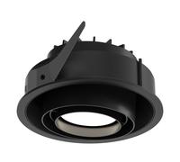 LP70 Semi-Recessed Ceiling Light Ø10.5 3000K & On/Off Black