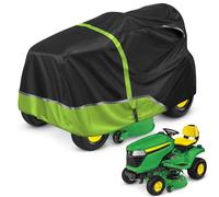 LP93917 Riding Lawn Mower Cover Compatible with John Deere 100-X300 Series Tractors, 420D Oxford Sun Dust Water Resistant All Weather Outdoor Protection with Elastic Cord & Storage Bag (LP93917)