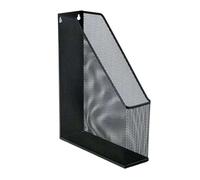 LPACXBYD 1Pc Metal Wire Mesh Wall Mounted Magazine File Holder Paper Book Document Storage Rack Shelf Home Office Desktop Black For storage of documents