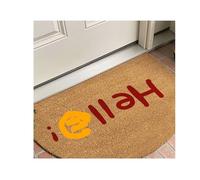 LPACXBYD Coir Door Mats Imitation Coconut Palm Floor Mat Semi-circle Cuttable Entrance Door Scraping Mud Dust Removal Anti-slip Foot Rug Doormat(Color 4)