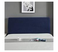 LPACXBYD Elastic Thicken All-inclusive Bed Head Cover Plain Dyed Headboard Cover Polar Fleece for Home Solid Long Back Home Textiles For protecting the head of the bed(Blue,150cm)
