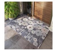LPACXBYD Floor Mat Stone Pattern Home Living Room Entrance Doormat Bedroom Flower Printed Anti-slip Carpets Washable Bathroom Kitchen Rug For vacuuming entry doors(2,40x60cm)