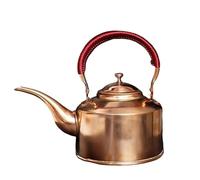 LPACXBYD Gas Kettle Handmade Copper Teapot, Large Capacity Long Mouthed Boiling Kettle, Restaurant Add Soup Pot, Purple Tea(Small-2L)