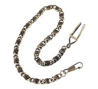 LPACXBYD Pocket Watch Chain Vintage Metal 37.5cm Vest Chain with Lobster Claw Clasp Design Pocket Watch Stand Single Buckle Link Accessory
