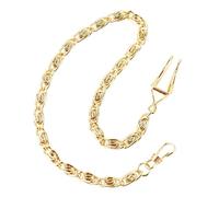 LPACXBYD Pocket Watch Chain Vintage Metal 37.5cm Vest Chain with Lobster Claw Clasp Design Pocket Watch Stand Single Buckle Link Accessory