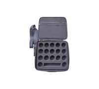 LPACXBYD Pool Ball Storage Bag Billiard Ball Carrying Case for 16 Balls EVA with Handle Bag Storage Pool Box Holder(Black 17 Holes)