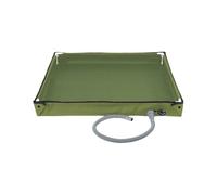 LPACXBYD Portable Shower Tray Foldable Shower Base With Drain Hose Camping Tent Floor Outdoor Tray For Indoor And(Green)