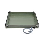 LPACXBYD Portable Shower Tray Portable Shower Pan With Drain Hose Foldable Base Outdoor Tent Tray For RV Camping Beach Pet Bath(Green)