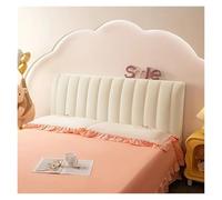 LPACXBYD Soft Thick Velvet Bed Head Cover Short Plush Quilted Headboard Cover All-inclusive Bedside Protector For protecting the head of the bed(White,W140 x H70cm)