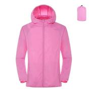 LPACXBYD Sun Protection Jacket Anti-scratch Trendy Men Women Waterproof Sun Protection Coat Anti-wrinkle Couples Jacket Hooded For Work(Pink,3XL)