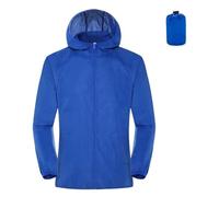 LPACXBYD Sun Protection Jacket Anti-scratch Trendy Men Women Waterproof Sun Protection Coat Anti-wrinkle Couples Jacket Hooded For Work(Blue,2XL)