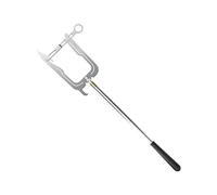 LPACXBYD Telescopic Boat Hook Dock Hook Multi-Purpose Telescoping Boat Long Distance Threader Mooring Rope Cable Wire Guider Fishing Rod Pole Reel Tool(Silver A with Telescopic hand)