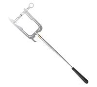 LPACXBYD Telescopic Boat Hook Dock Hook Multi-Purpose Telescoping Boat Long Distance Threader Mooring Rope Cable Wire Guider Fishing Rod Pole Reel Tool(Silver A)