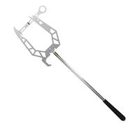 LPACXBYD Telescopic Boat Hook Multi-Purpose Mooring Rope Dock Hook Stainless Steel Long-distance Threader Portable Stop Ship Kayak Accessories Boat Tool(Silver B section-suit)