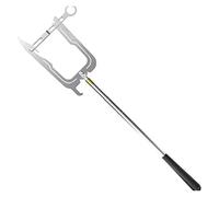 LPACXBYD Telescopic Boat Hook Multi-Purpose Mooring Rope Dock Hook Stainless Steel Long-distance Threader Portable Stop Ship Kayak Accessories Boat Tool(Silver A section-suit)