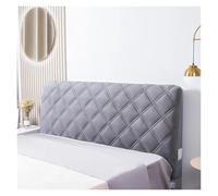 LPACXBYD Velvet Quilted Headboard Cover All-inclusive Super Soft Thicken Short Plush Quilting Bed Head Cover For protecting the head of the bed(Dark Gray,W100 x H70cm)