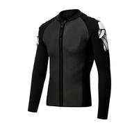 LPACXBYD Wetsuit 2mm Men's Two-piece Dive Clothes Camouflage Neoprene Jacket Long Sleeve Surfing Snorkeling(Jacket 02,L)