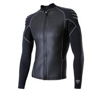 LPACXBYD Wetsuit 2mm Men's Two-piece Dive Clothes Camouflage Neoprene Jacket Long Sleeve Surfing Snorkeling(Jacket 01,XXL)