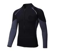 LPACXBYD Wetsuit 3.0mm/2MM Neoprene Men Women Wetsuit Scuba Zipper Jacket Pants Spearfishing Swimwear(001 3.0MM Top,S)