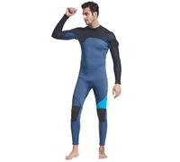 LPACXBYD Wetsuit 3.0mm Neoprene Diving Suit Women Men One-Piece And Surfing Clothes Scuba Dive High Elasticity(1390 BK BU,3XL)