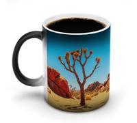 LPAGBCNU Coffee Mug 11 Oz Joshua Tree National Park Color Changing Mugs, Heat Changing Coffee Mugs with Handle, Heat Sensitive Magic Mug for Women Men Funny Ceramic Cup for Tea Latte Milk Cocoa