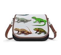 LPAGBCNU Different Types of Lizard Crossbody Bags for Women Removable Straps And Zipper Closure Leather Shoulder Bags Womens Handbags Clutch Purse