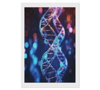 LPAGBCNU DNA Genetic Helix 5D Diamond Painting Kits for Adults Beginners Large Round Diamond Art Painting DIY Full Drill Diamond Dots Wall Paintings Gem Art for Gift Home Wall Decor