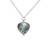 LPAGBCNU Elf Valley Pet Ashes Necklace with Filling Kits 70CM Cable Chain Memorial Cremation Urn Necklace Jewelry Souvenir Keepsake for Human Ashes Dogs Cats Sympathy Gift for Women Men