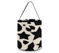 LPAGBCNU Halloween Candy Bucket Depict A Geometry Trick Or Treat Bags Halloween Candy Tote Bag with Handles Reusable Candy Baskets for Halloweens Party Supplies Favors Gift Bags
