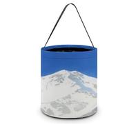 LPAGBCNU Halloween Candy Bucket Depict A Snow Mountain Trick Or Treat Bags Halloween Candy Tote Bag with Handles Reusable Candy Baskets for Halloweens Party Supplies Favors Gift Bags