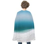 LPAGBCNU Halloween Dead Sea Salt Flats Cloak Reversible Cape Costume for Masquerade Halloween Cosplay Birthday Party Decoration