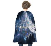 LPAGBCNU Halloween Diamond Star Space Palace Cloak Reversible Cape Costume for Masquerade Halloween Cosplay Birthday Party Decoration