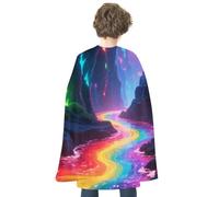 LPAGBCNU Halloween Fluorescent Canyon Cloak Reversible Cape Costume for Masquerade Halloween Cosplay Birthday Party Decoration