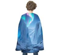 LPAGBCNU Halloween Glacier Canyon Cloak Reversible Cape Costume for Masquerade Halloween Cosplay Birthday Party Decoration
