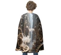 LPAGBCNU Halloween Mechanical Canyon Cloak Reversible Cape Costume for Masquerade Halloween Cosplay Birthday Party Decoration