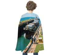 LPAGBCNU Halloween Panama Canal Locks Cloak Reversible Cape Costume for Masquerade Halloween Cosplay Birthday Party Decoration