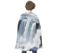 LPAGBCNU Halloween Snow-capped Yellowstone Falls Cloak Reversible Cape Costume for Masquerade Halloween Cosplay Birthday Party Decoration