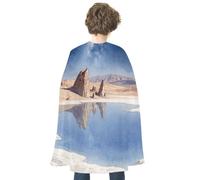 LPAGBCNU Halloween Starry Sky And Salt Marsh Cloak Reversible Cape Costume for Masquerade Halloween Cosplay Birthday Party Decoration
