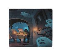 LPAGBCNU Wallet for Men Credit Card Holder for Women Slim Wallet Ghost Castle Bifold Wallet with Id Window