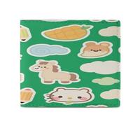 LPAGBCNU Wallet for Men Credit Card Holder for Women Slim Wallet Green Campus Pets Bifold Wallet with Id Window