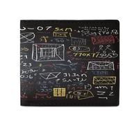 LPAGBCNU Wallet for Men Credit Card Holder for Women Slim Wallet Mathematics and Physics Bifold Wallet with Id Window