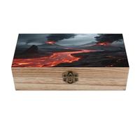 LPAGBCNU Wooden Jewelry Box Keepsake Storage Organizer Doomsday Wasteland Handmade Wooden Box for Storing Jewelry Coins Tartot Cards Small Treasures