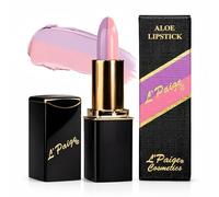 L'Paige Split-Stick Lipstick - Pink/Orchid, Dual-Sided Aloe Vera-Based Hydrating Creamy Formula, Long-Lasting Smooth Wear, Buildable Color with Soft Vibrant Finish for Daily Use, Shade L08