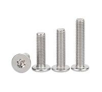 LPANBTGU 5/50pcs CM M1.6 M2 M2.5 M3 M4 M5 M6 M8 304 A2-70 Stainless Steel Six-Lobe Torx Ultra Thin Super Low Flat Wafer Head Screw Bolt(9mm,50pcs M2)