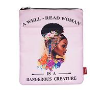 LParkin A Well-Read Woman Is A Dangerous Creature Sleeve With Zipper, Covers for Paperback, 11 X 8.5 Inch, Book Lovers Gifts